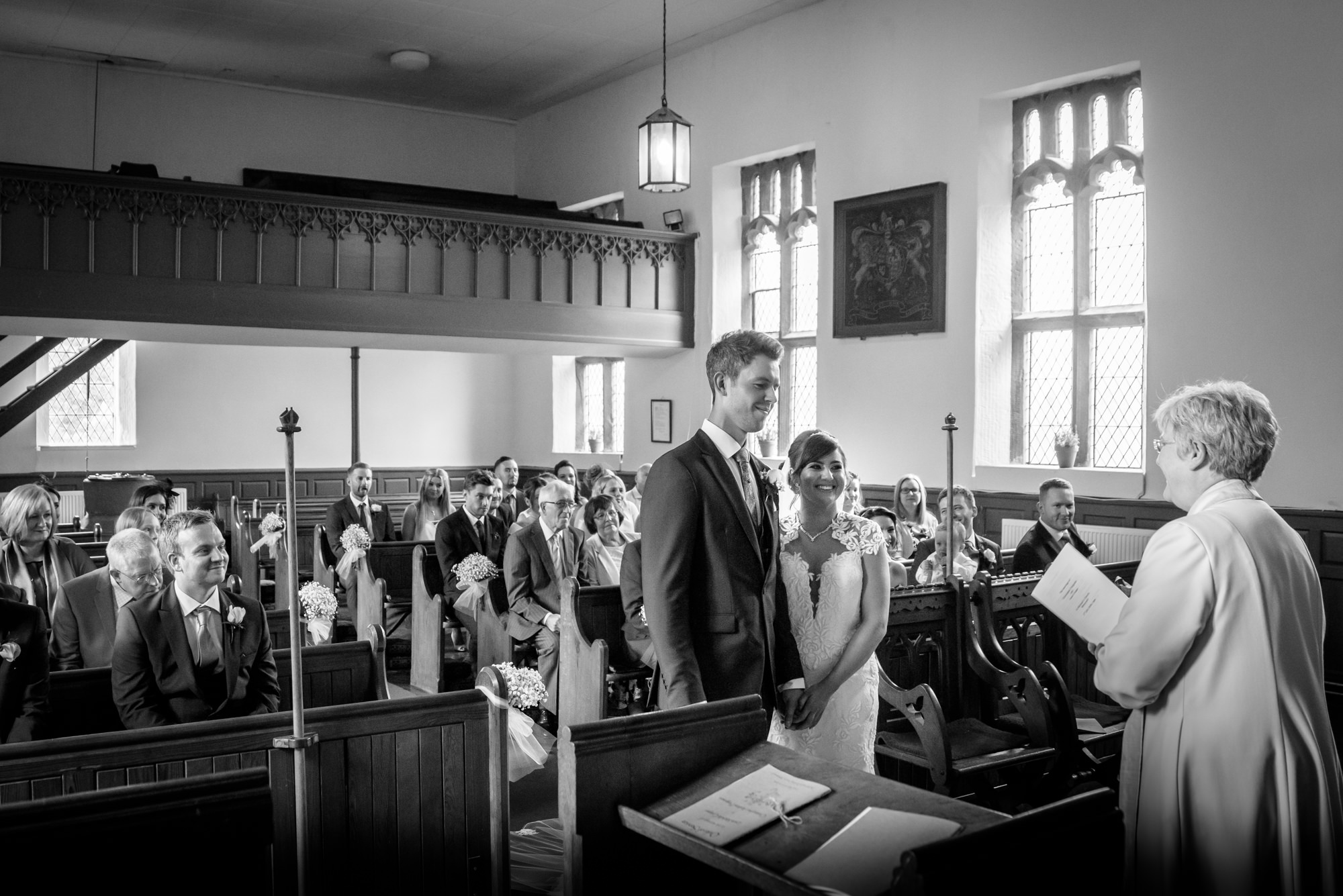 Wedding ceremony at the Parish Church of Saint Michael Whitewell