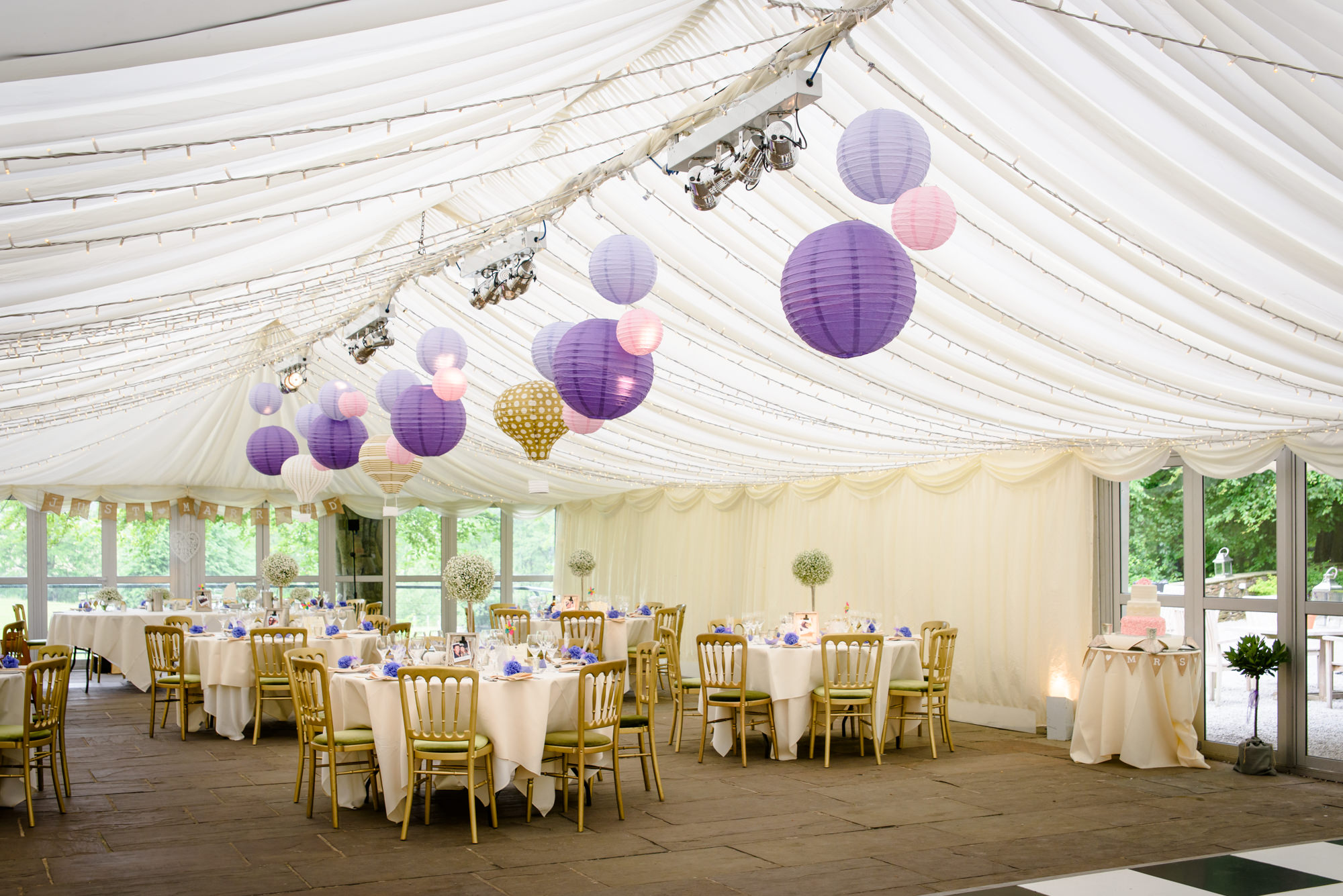 Wedding Marquee at The inn at Whitewell