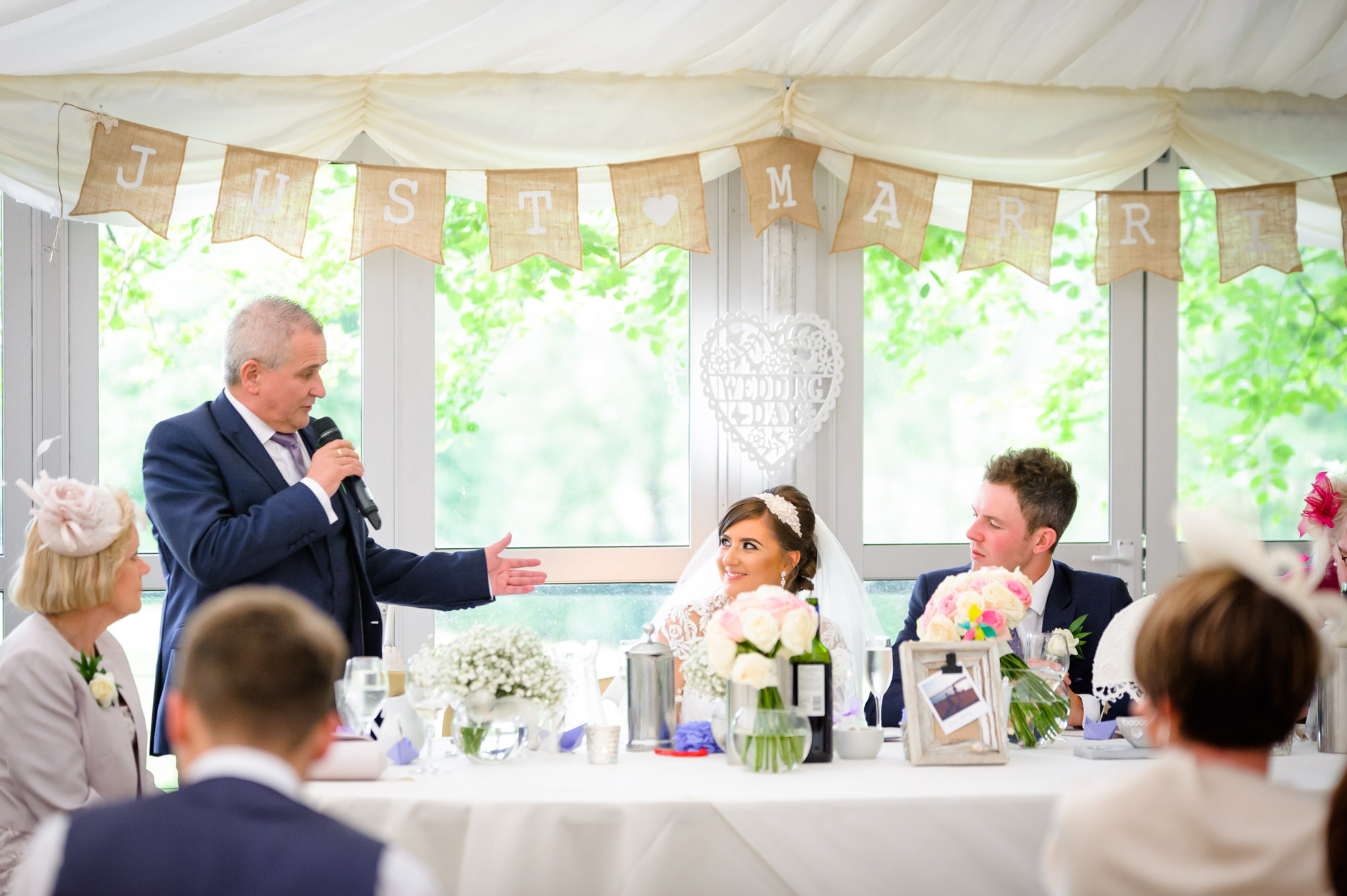 dad speech at The inn at Whitewell