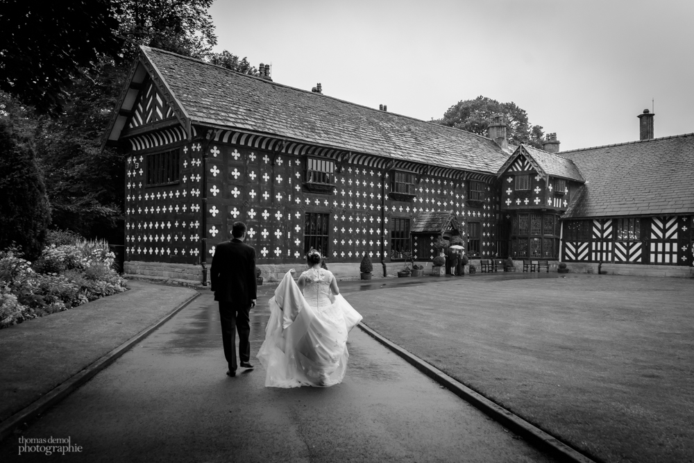 Bridal portrait at Samlesbury Hall