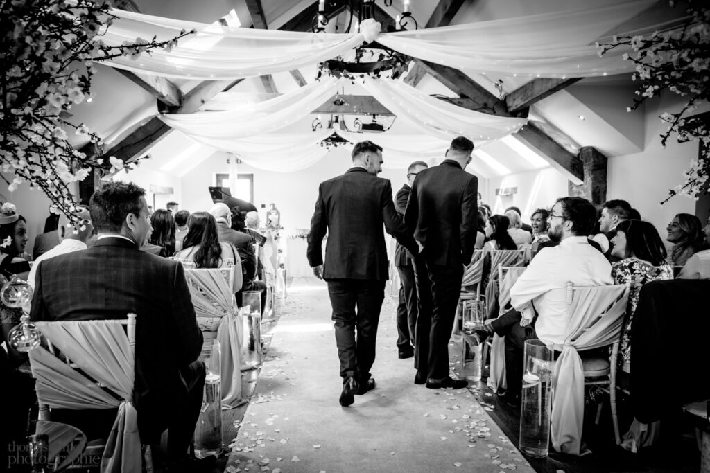 Wedding ceremony at Beeston Manor