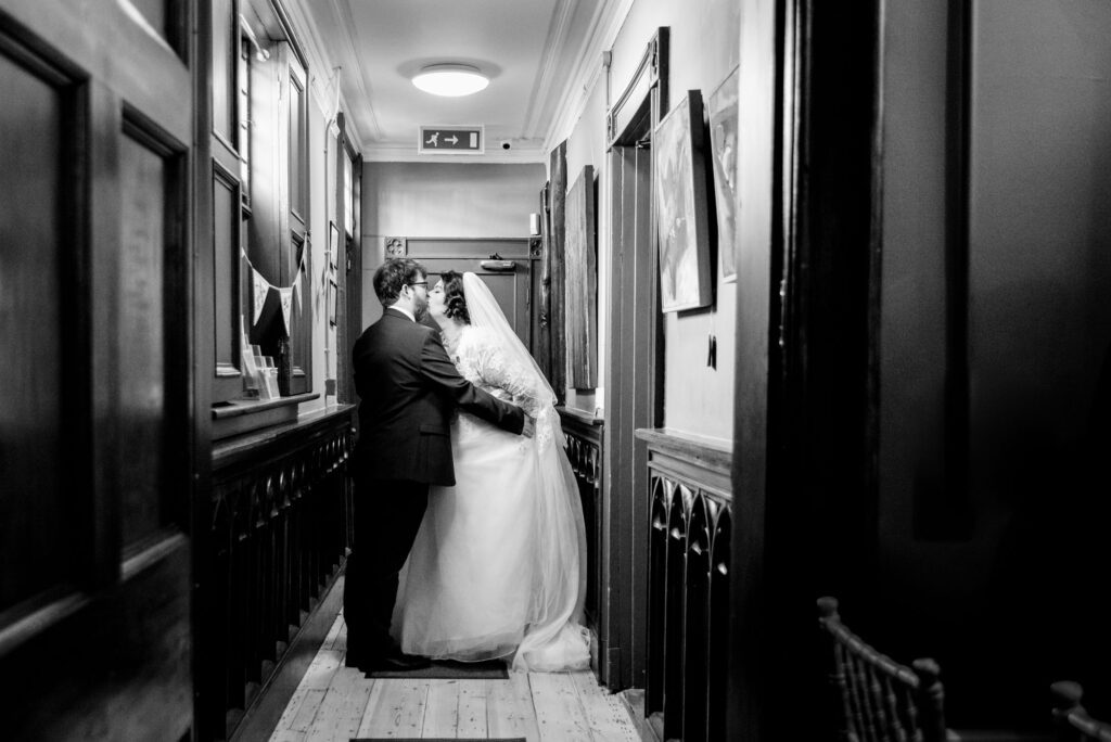 Kissing in the corridor