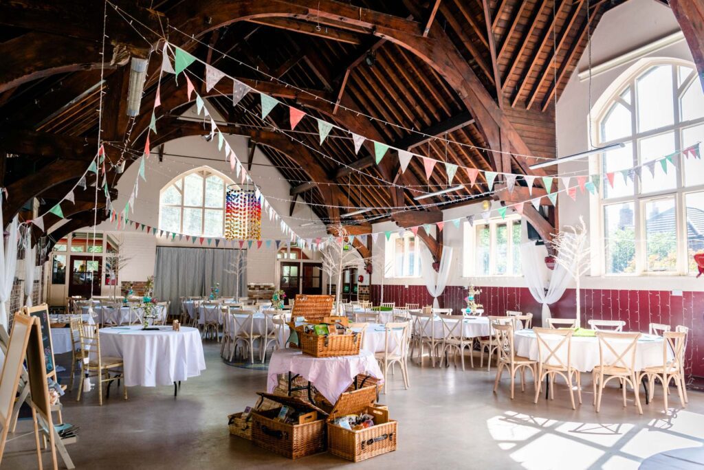 Birch community centre DIY wedding