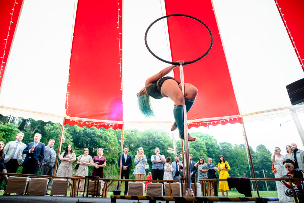 Circus act at Gisburn Park Estate