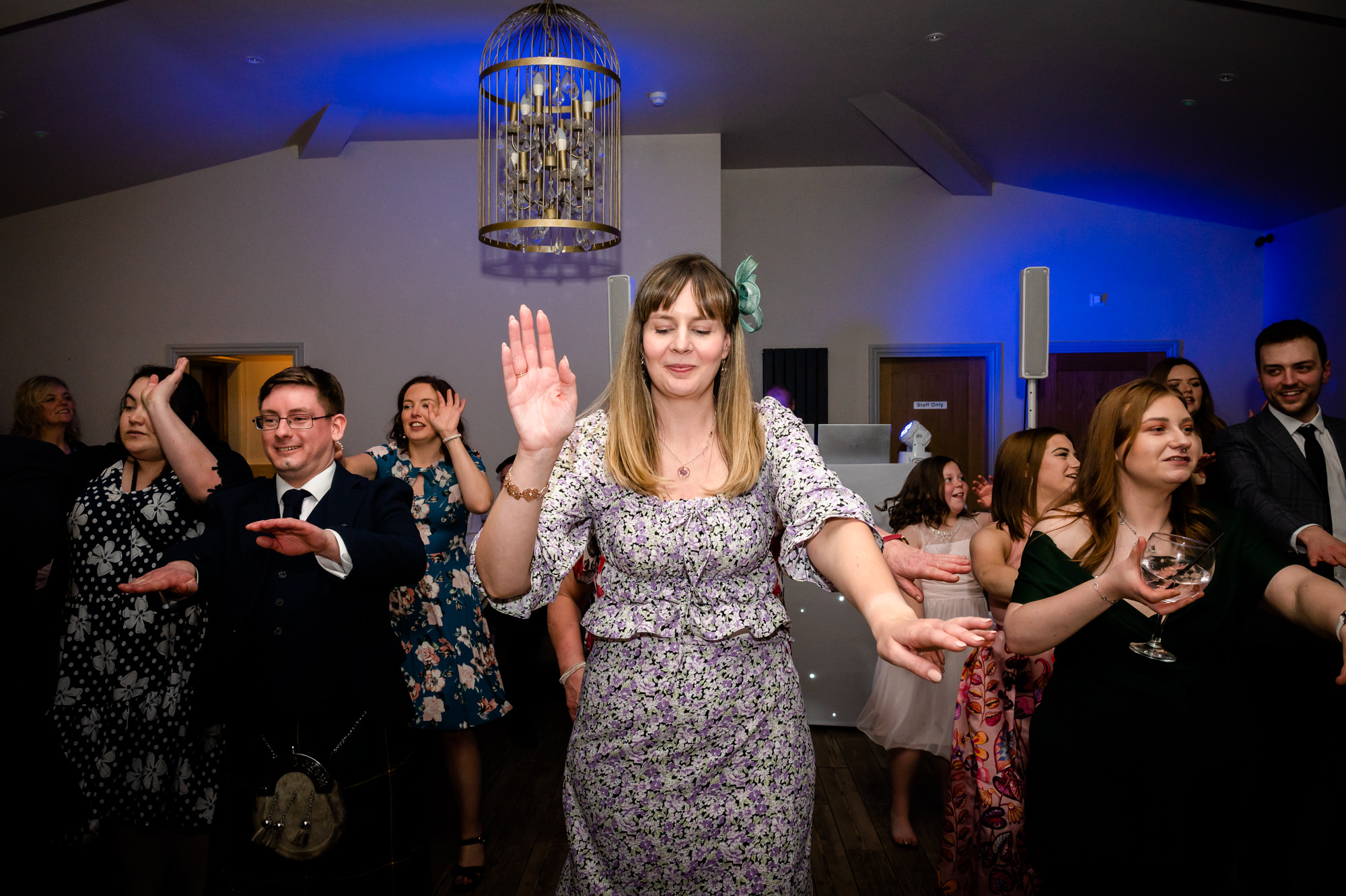 guests dancing the macarena at The Aviary in Ormskirk