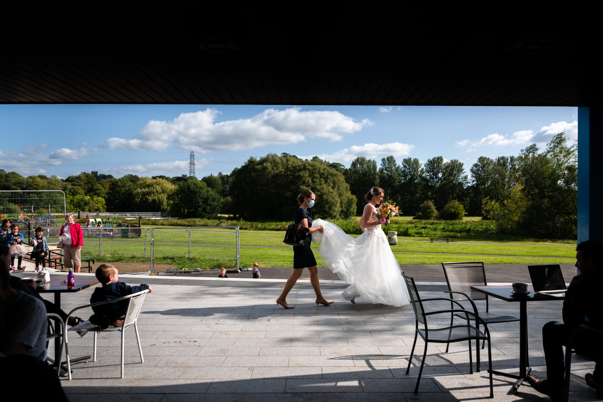 Bride going to Burton-upon-trent registry office