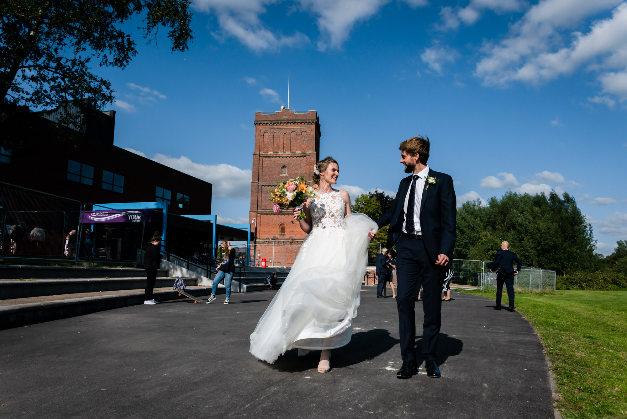 A Summer Wedding at Hanbury Wedding Barn