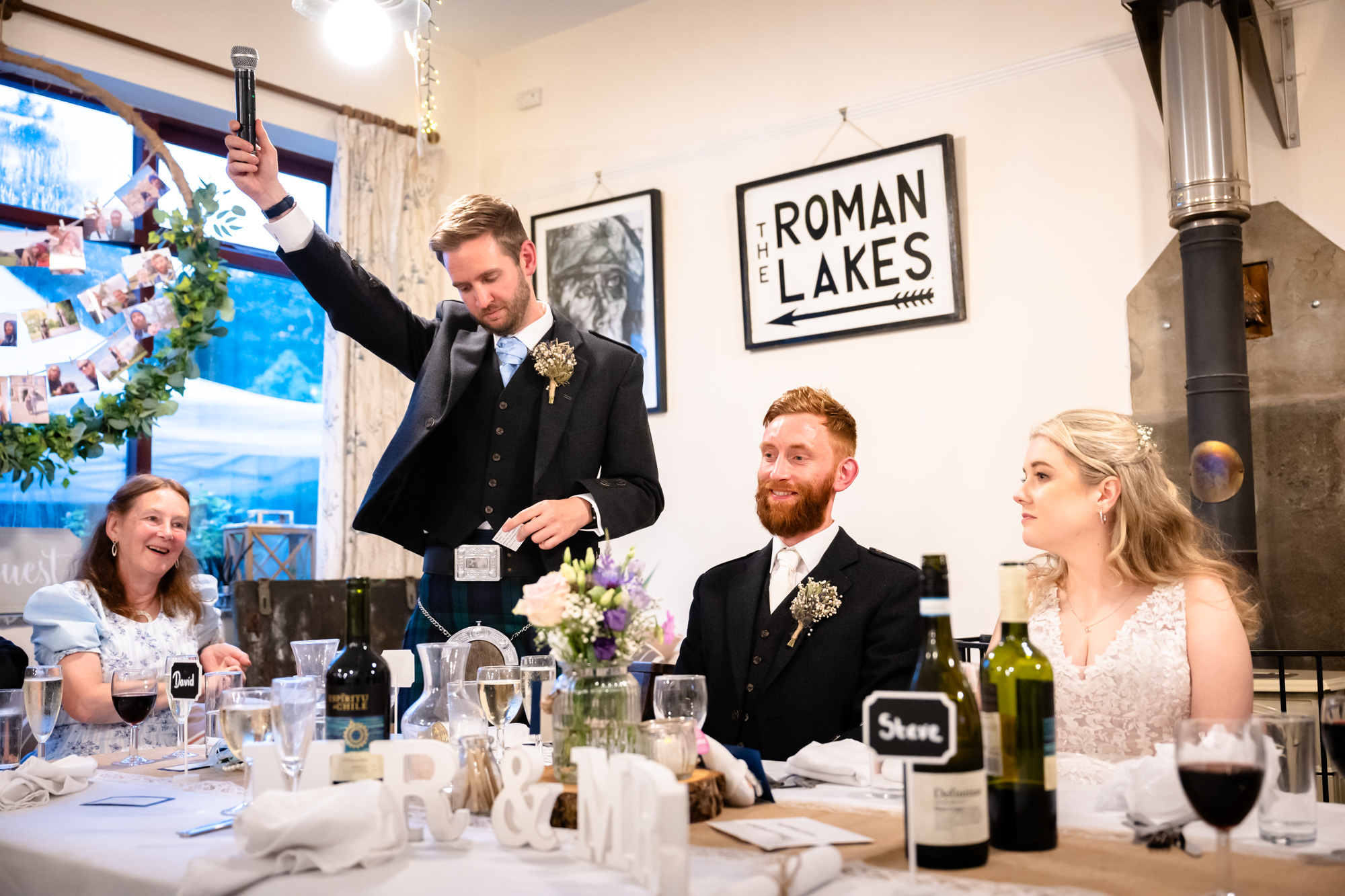 best man's speech at The Roman Lakes