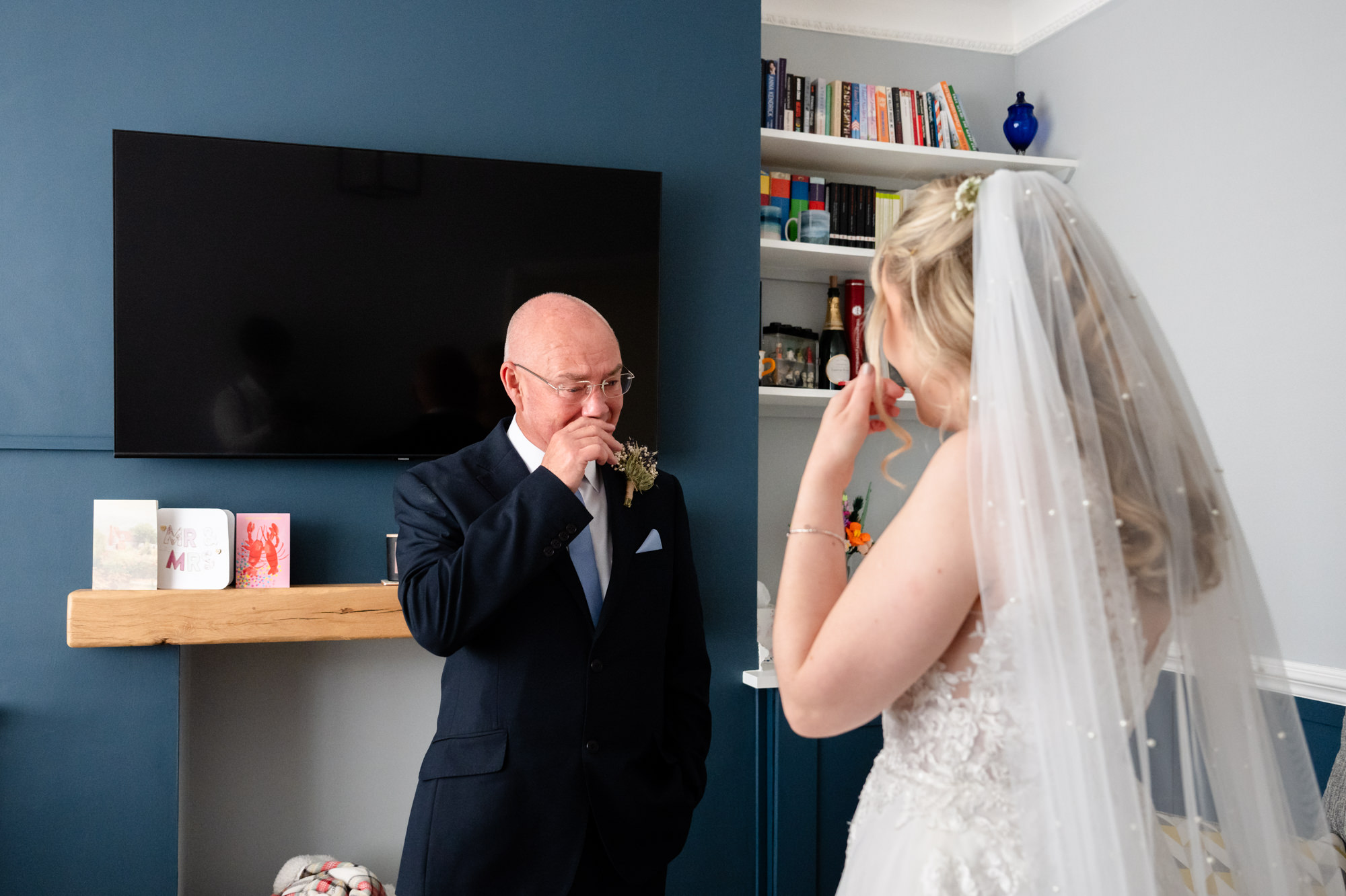 Bride's dad's first reaction