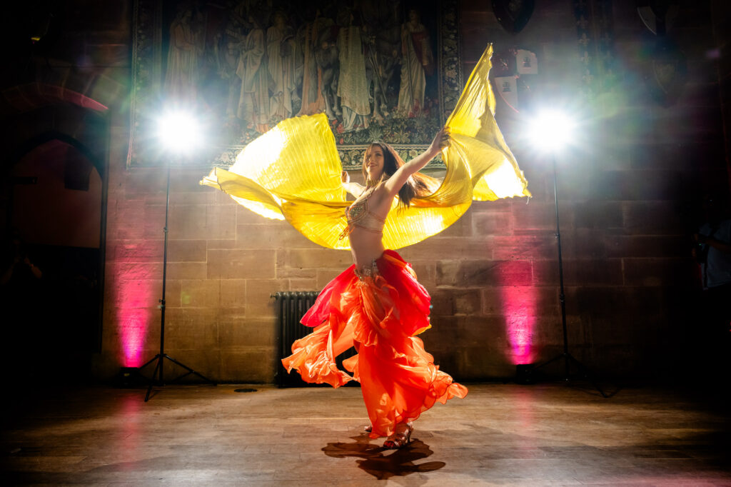 Belly dancer at Peckforton Castle