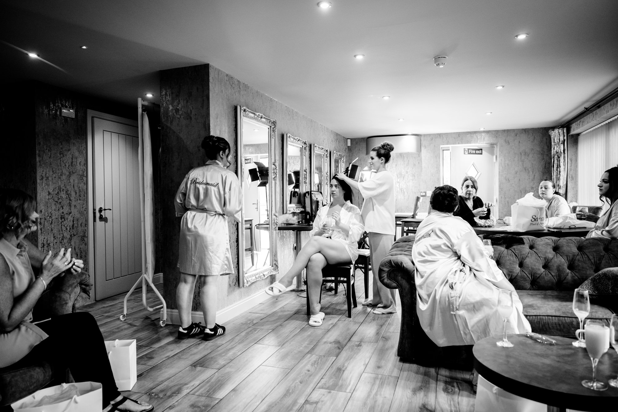 Bridal prep in the cristal Suit at West Tower