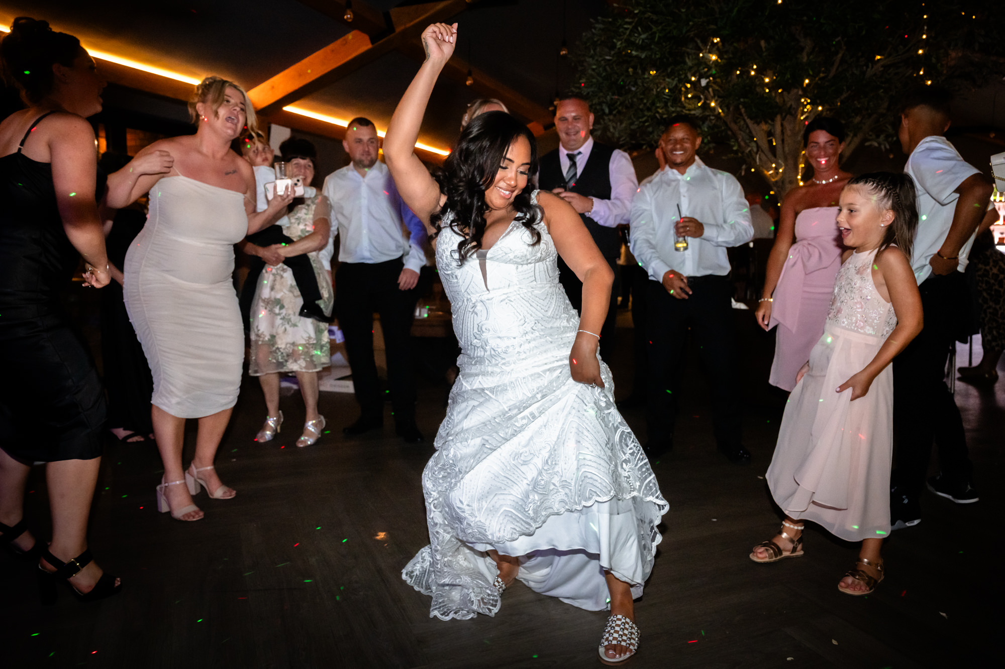 Bride dancing 